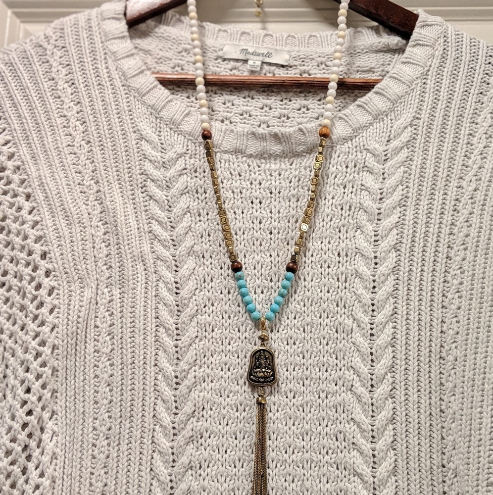 Lucky Brand Mala Ganesha Necklace